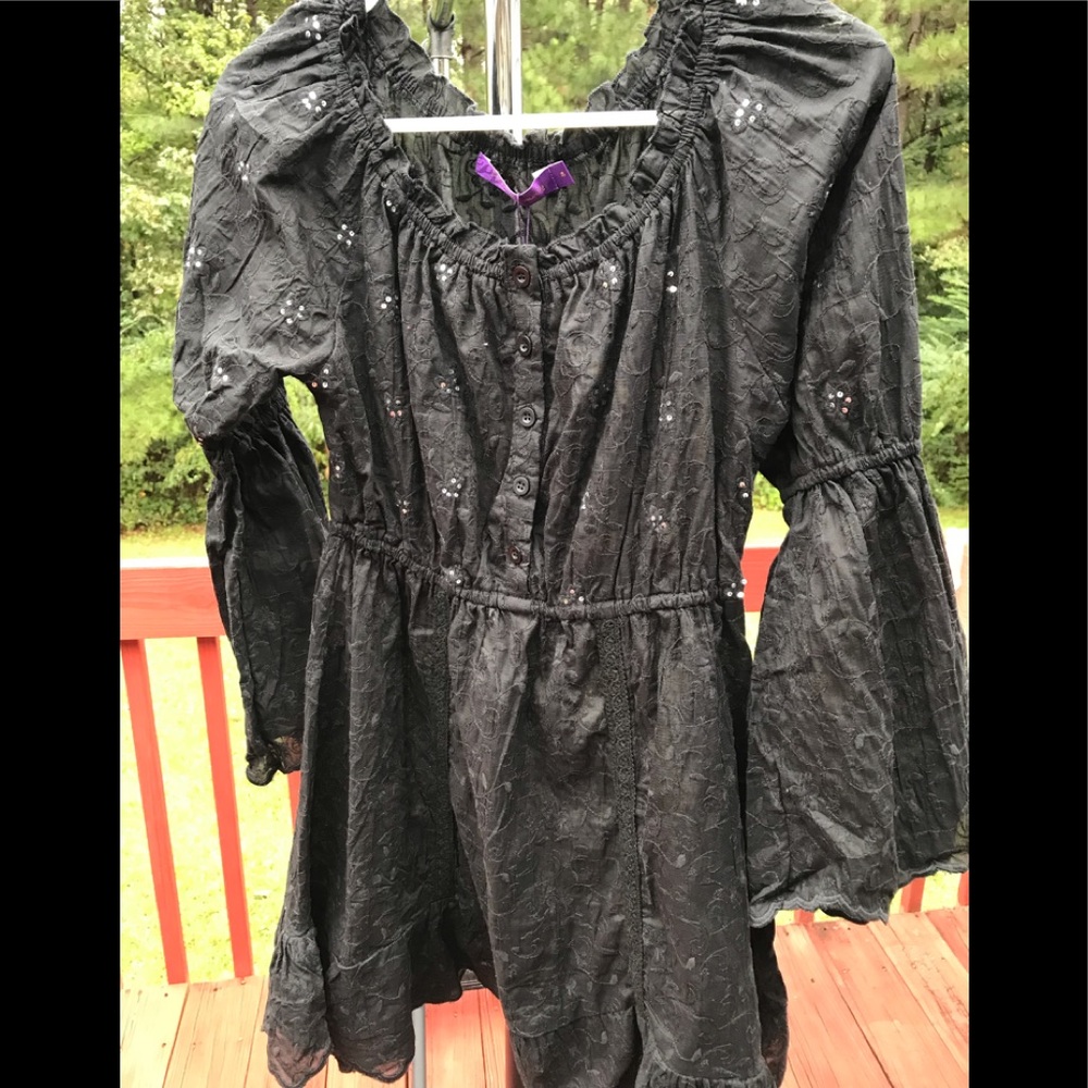 PALOMA VIVACITY BLACK SEQUINS TOP